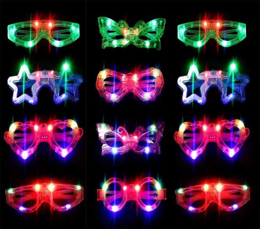 Led Işıklı Karışık 6 Model Yanar Söner Parti Gözlüğü 12 Adet (3936)