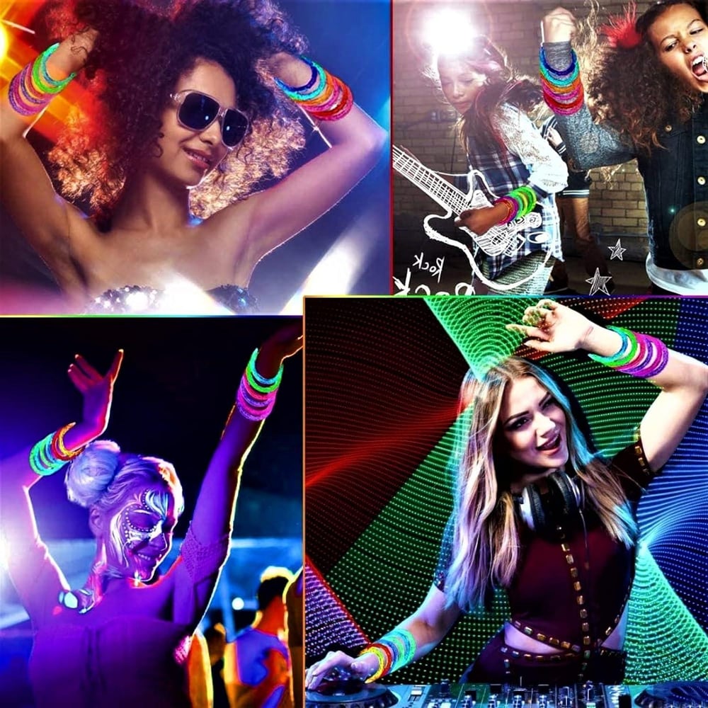 Led Işıklı Pilli Işıklı Rengarenk Bileklik Işıklı Bilezik Karışık Renk 1 Adet (3936)