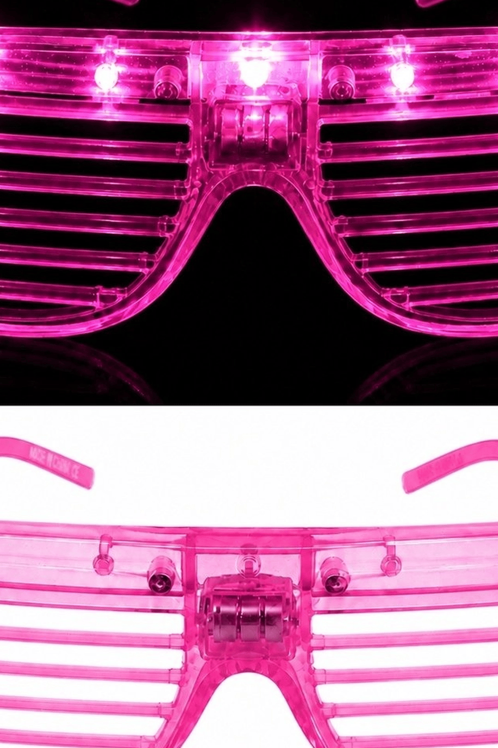 Led Işıklı Shutter Parti Gözlüğü Pembe Renk 1 Adet Pilli Eğlence Aksesuarı BX-313770
