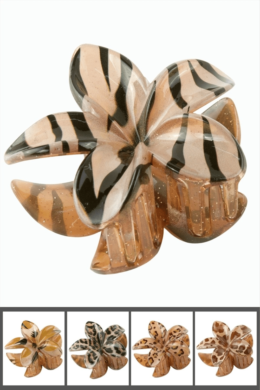 Leopar Desenli Lotus Mandal Toka 8 cm