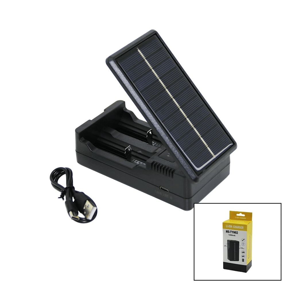 Lı-ıon Charger Ms-tyn82  Solar - Güneş Enerjili   2li   Pil Şarj  Aleti  1200ma Bx40