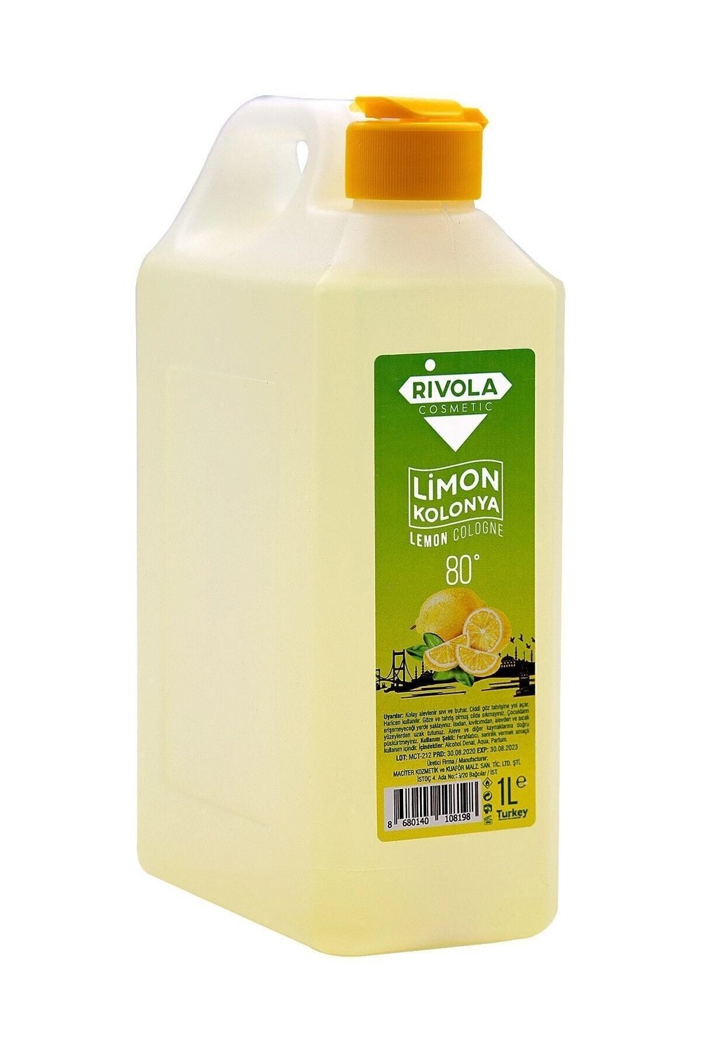 Limon aromalı dökme kolonya 1 litre hacimli - Kozmetik & Kişisel Bakım - Parfüm ve Deodorant