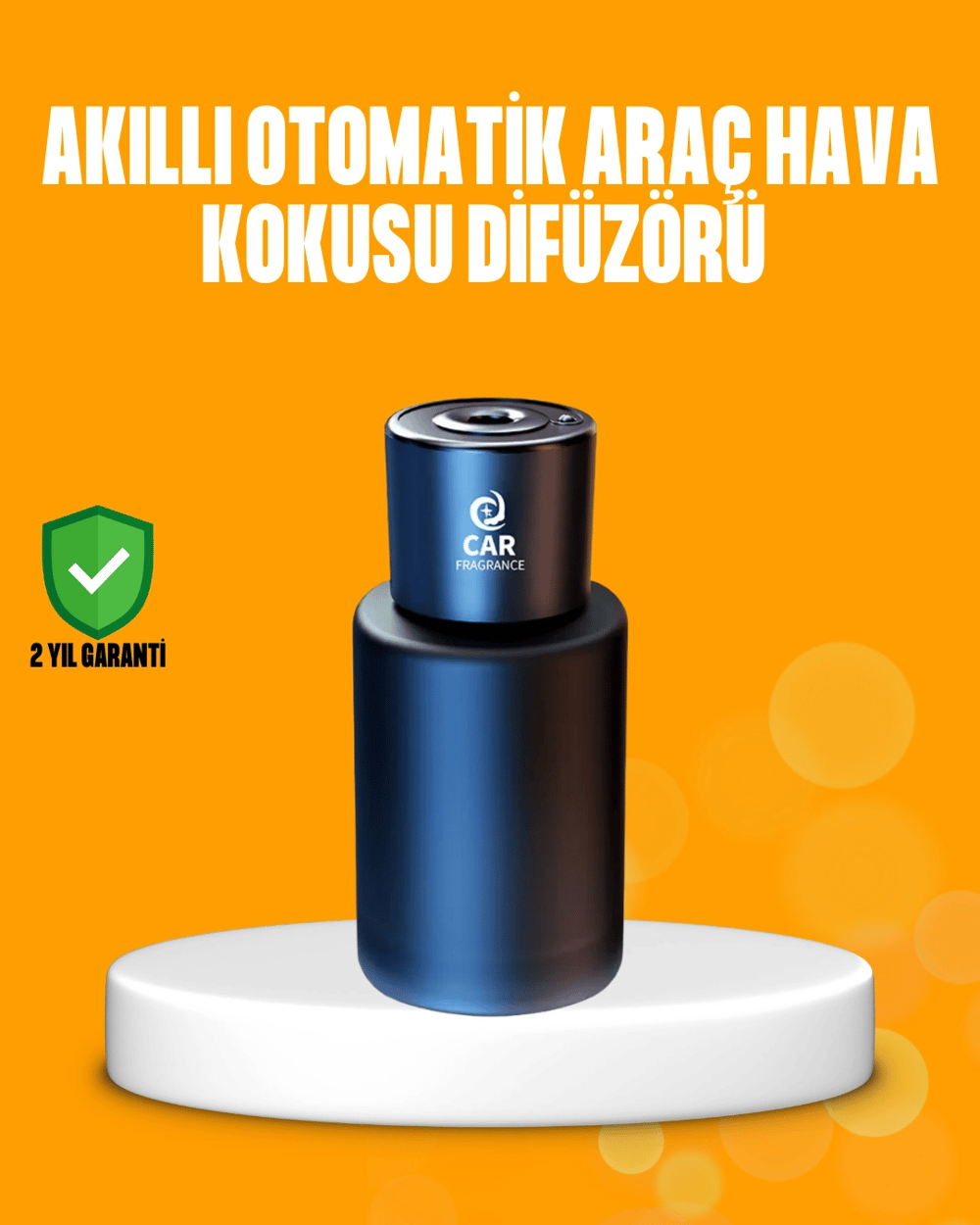 Lüks Oto Koku Difüzörü Doğal Buharlaşmalı Cam Tasarım