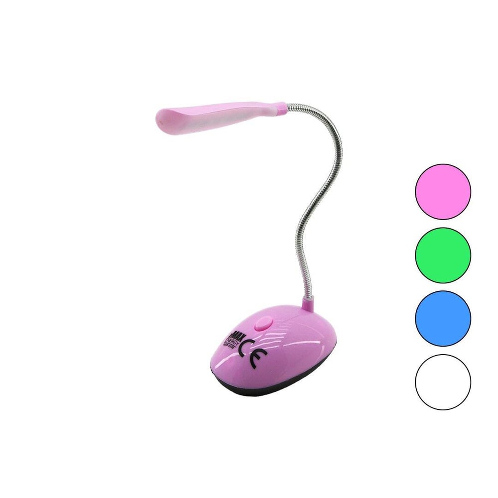 MİNİ   PİLLİ - YAYLI  LEDLİ MASA LAMBASI  3 X 1.5V AAA PİL (3936)