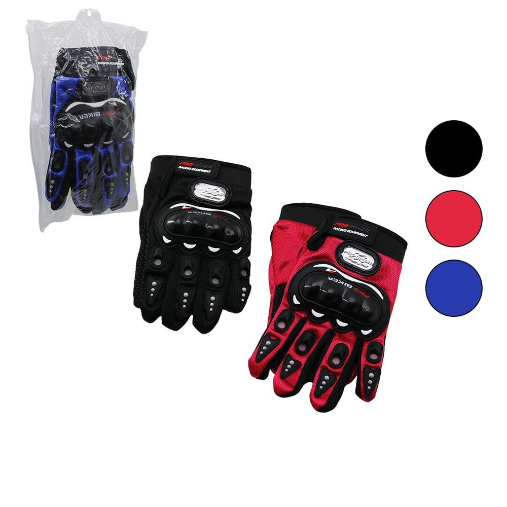 MOTORCU KORUYUCU ELDİVEN RENKLİ - STANDART TEK BOY (3936)