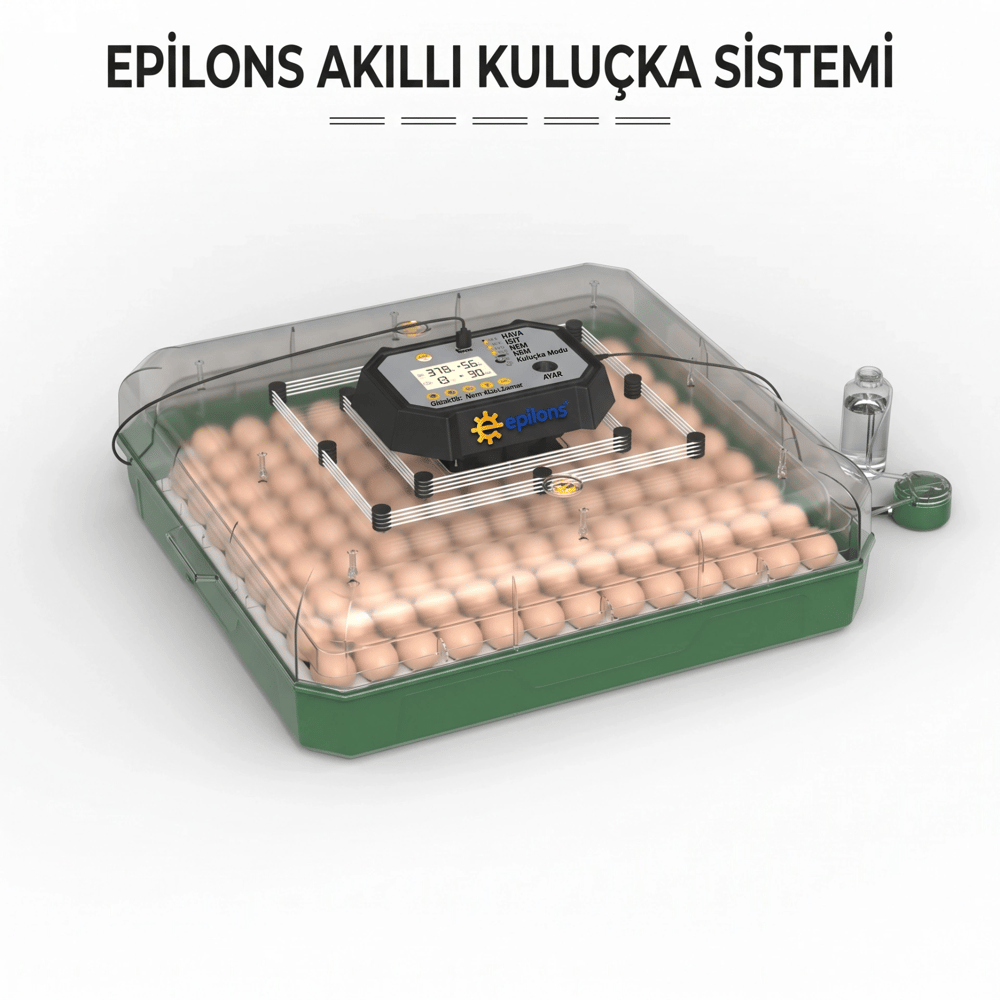 MY110 Yumurta Kapasiteli Tam Otomatik Kuluçka Makinesi Su Pompası ve Yedek Çevirme Motoru Hediyeli