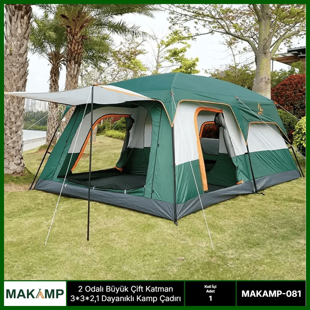 Makamp 2 Odalı Kamp Çadırı