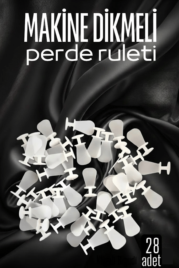 Makine Dikmeli Perde Düğmesi Perde Ruleti Perde Düğmesi 28 Adet