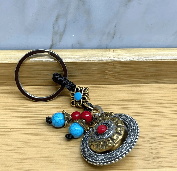 Mantra Çarkı Şans Anahtarlık Alk4465