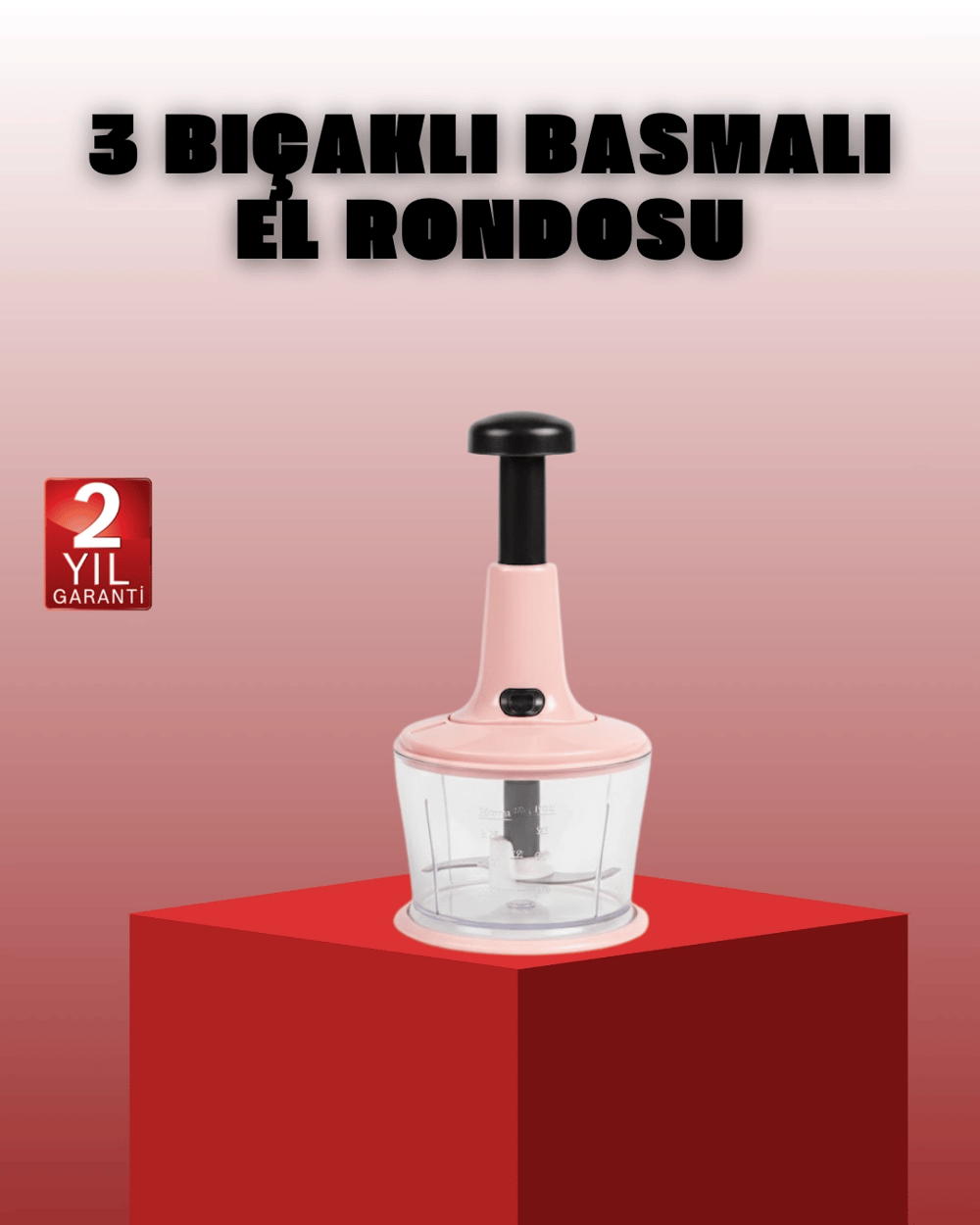 Manuel Sebze Rondosu Pratik Bas Kes Doğrayıcı