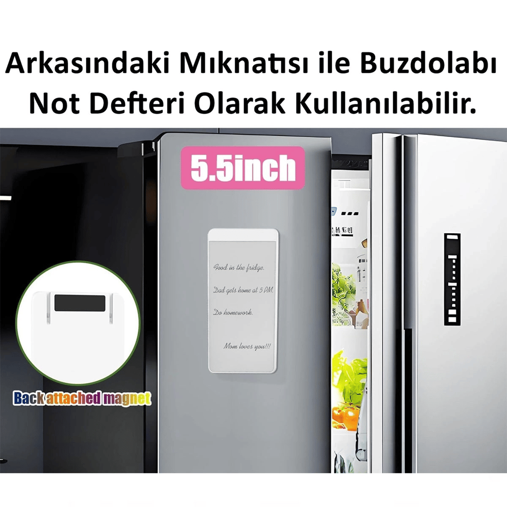 Manyetik Mini Sihirli Yazı Tahtası 5,5 - 14 cm