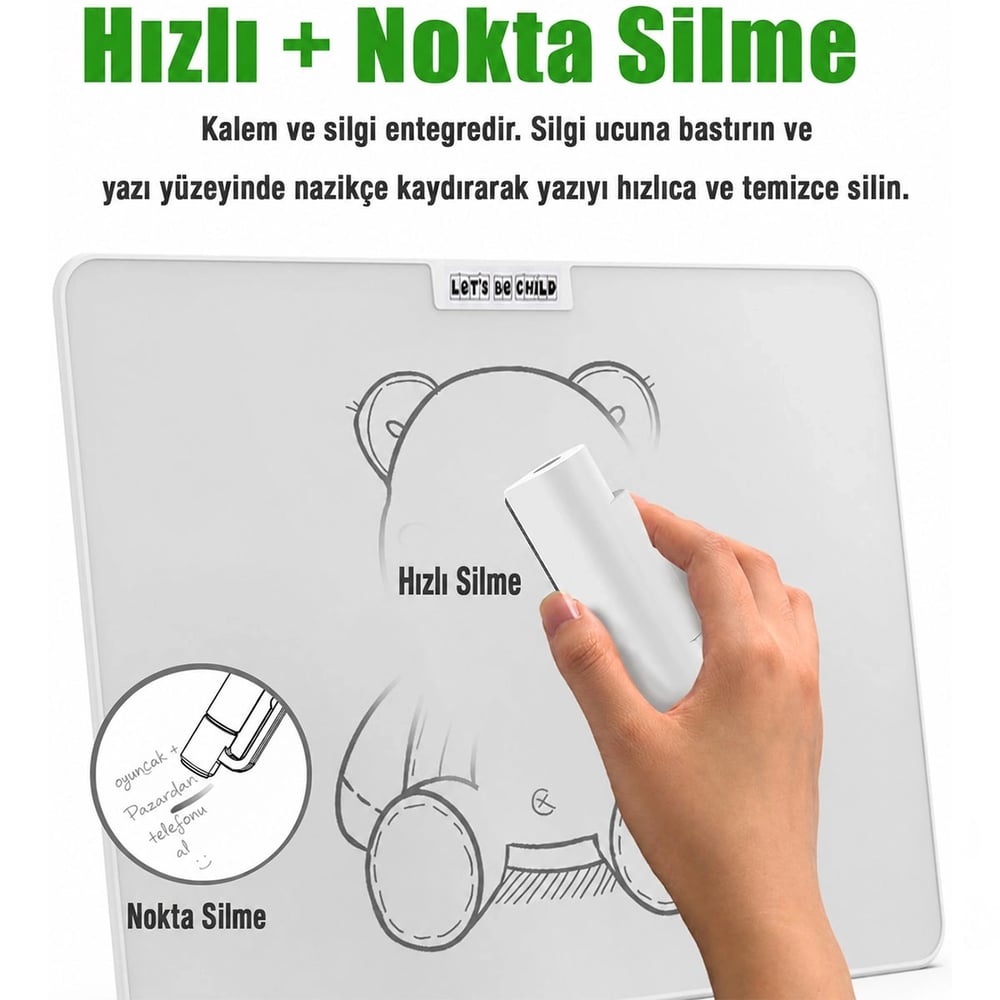 Manyetik Sihirli Yazı Tahtası 15 - 38 cm
