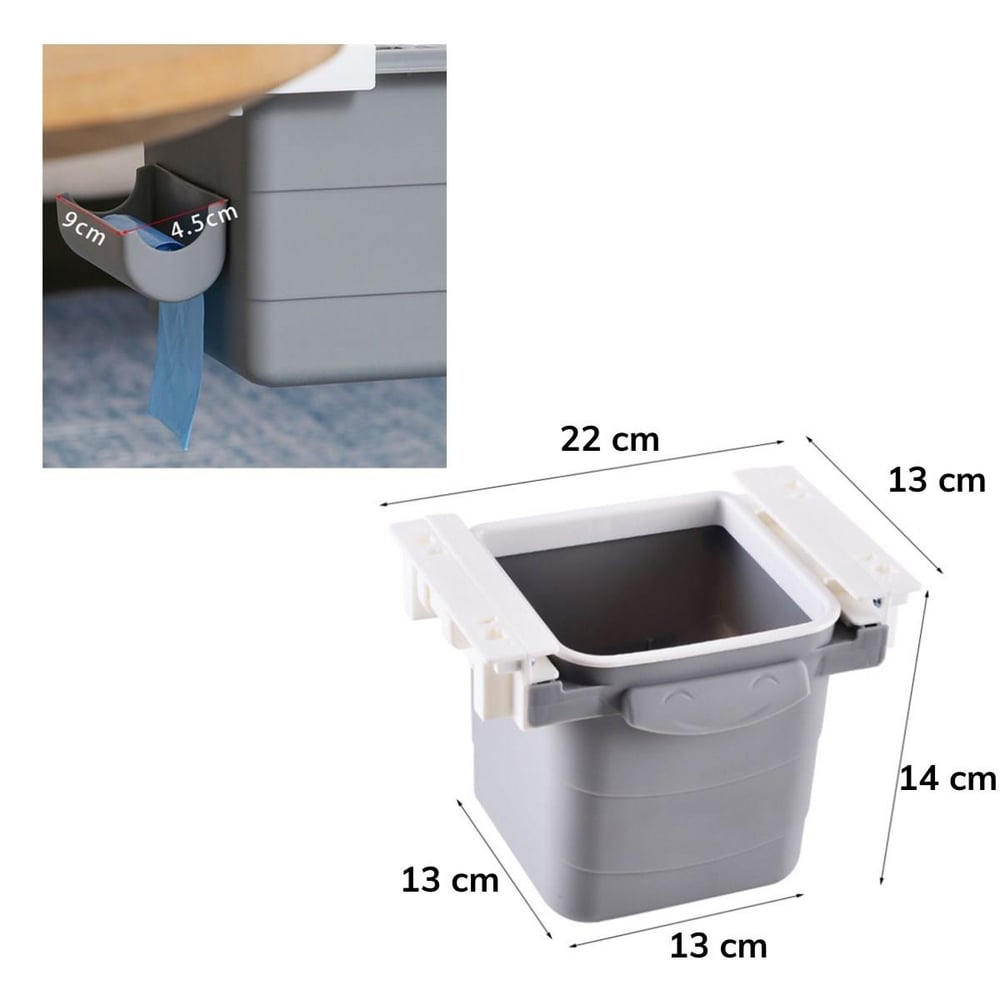 Masa Altı Sürgülü Mini Çöp Kovası (3936)