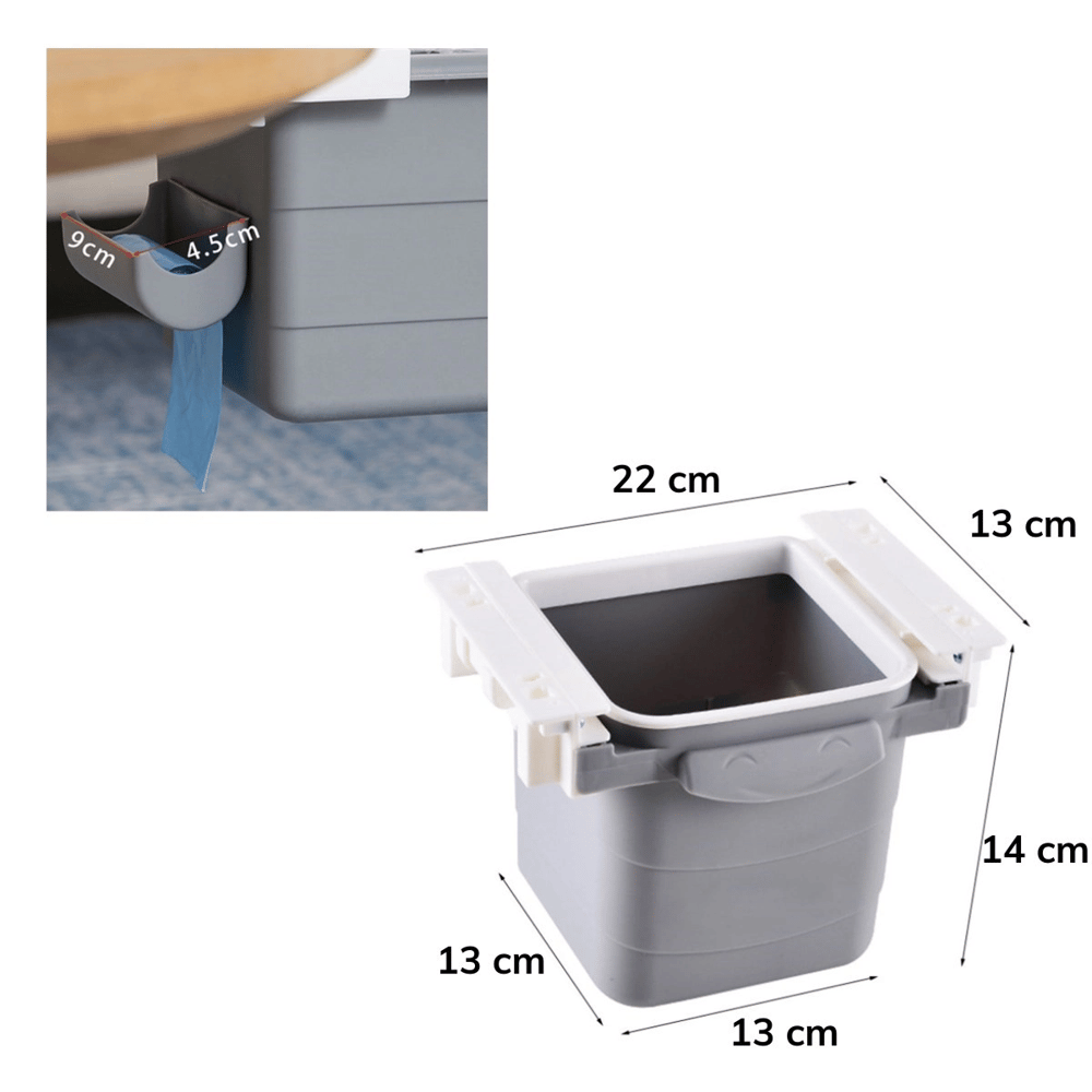 Masa Altı Sürgülü Mini Çöp Kovası Bx40