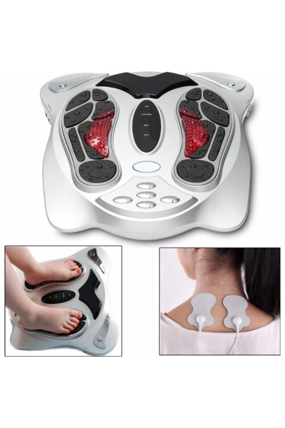 Masaj kemeri tens masaj cihazı vücut bel ayak bacak için gri renkli masaj aleti - Spor & Outdoor