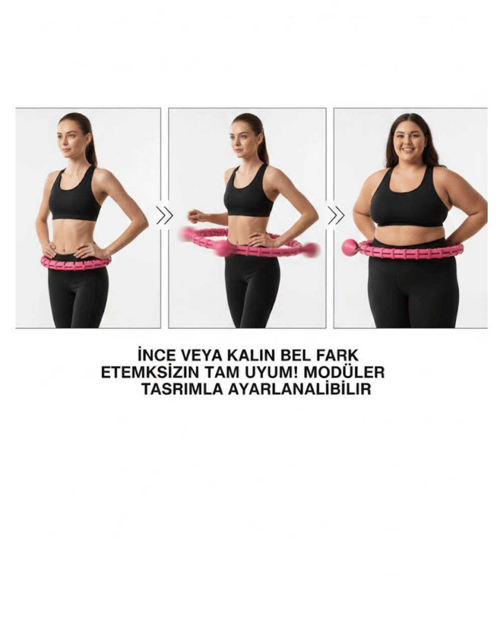 Masajlı Akıllı Hula Hoop Ayarlanabilir Fitness Çemberi