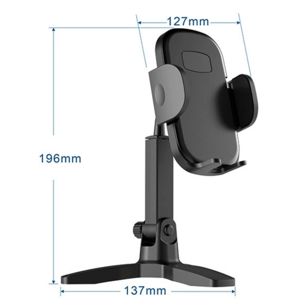 Masaüstü Telefon Standı 360 Derece Dönebilen Başlıklı Ayaklı Telefon Tripodu Bx40