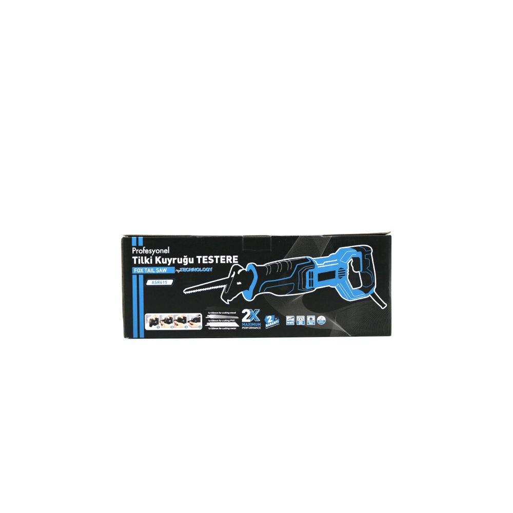 Mavi Tilki Kuyruğu Elektrikli Testere 230v 0-2800 Rpm Asr-615 Bx40