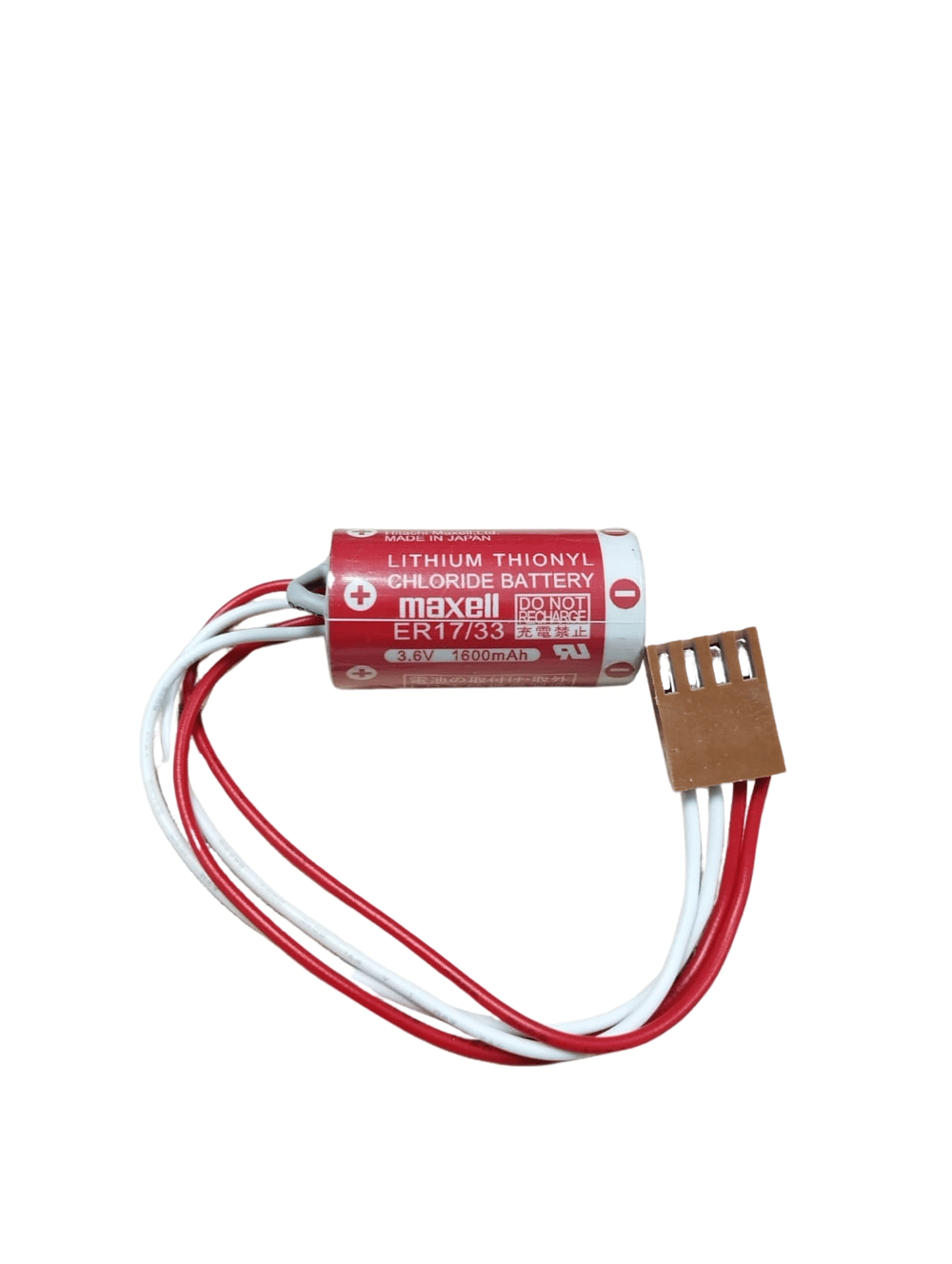 Maxell Er17/33 3.6v 2/3a 4 Pın Size Lithium Pil - Kahverengi Soket