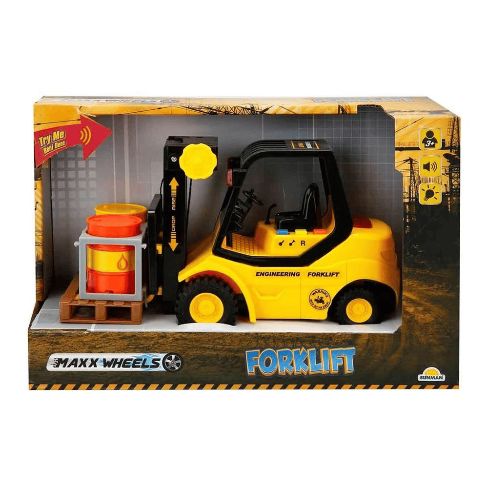 Maxx Wheels Sesli ve Işıklı Forklift 24 cm 1 Adet Fiyatıdır