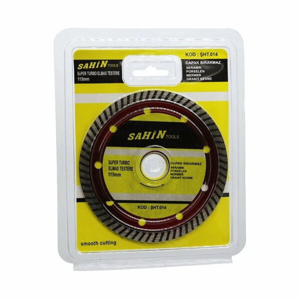 Mermer Granit Seramik İnce Hassas Turbo Kesici Disk 115x22.2-3mm Bx40