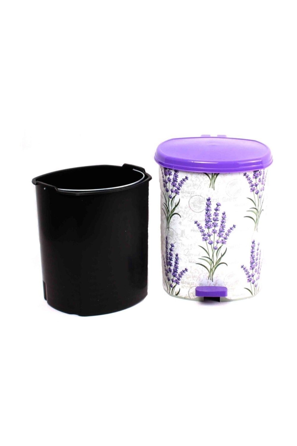 Metal 25 L beyaz mutfak tipi pedallı çöp kovası 3 adet set - 25 L Hacim - Ev & Mobilya