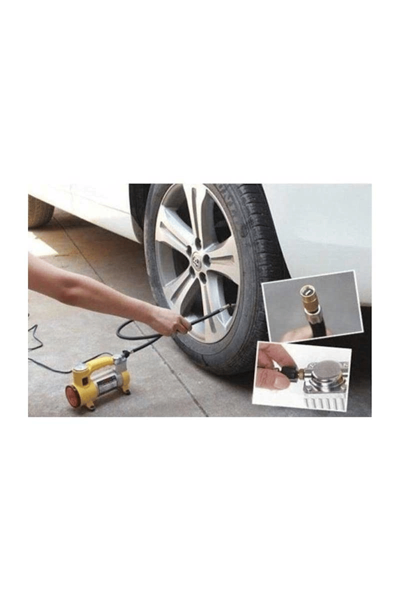 Metal Gövdeli Ve Işıklı Mini Araç Hava Kompresörü Bx40