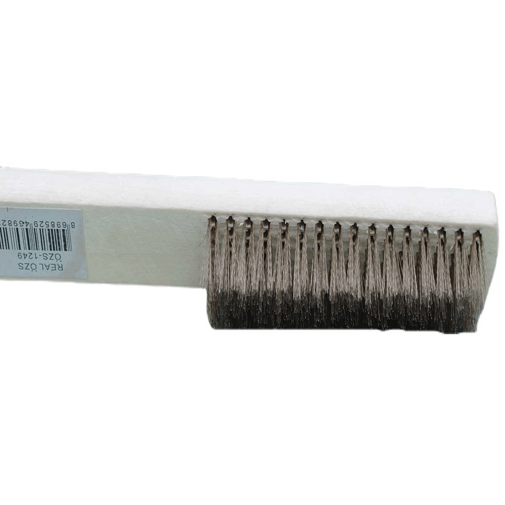 Metal Telli Fırça Ahşap Saplı Pas Kir Sökme Temizleme Fırçası Bx40