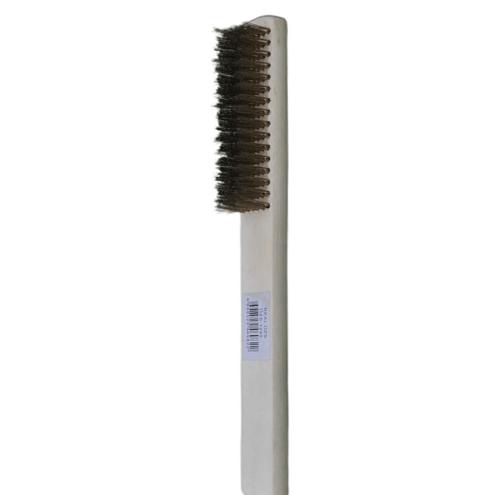 Metal Telli Fırça Ahşap Saplı Pas Kir Sökme Temizleme Fırçası Bx40
