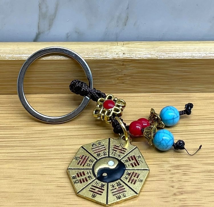 Metal Yin Yang Anahtarlık Alk4454