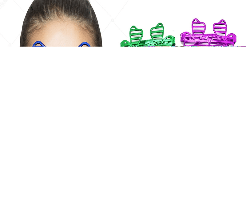 Metalize Ekstra Parlak Yaprak Panjur Parti Gözlüğü 6 Renk 6 Adet Bx40