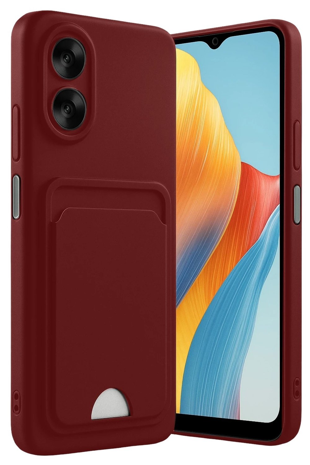 Mey İthalat®   A38 Kılıf Kelvin Kartvizitli Silikon - Bordo