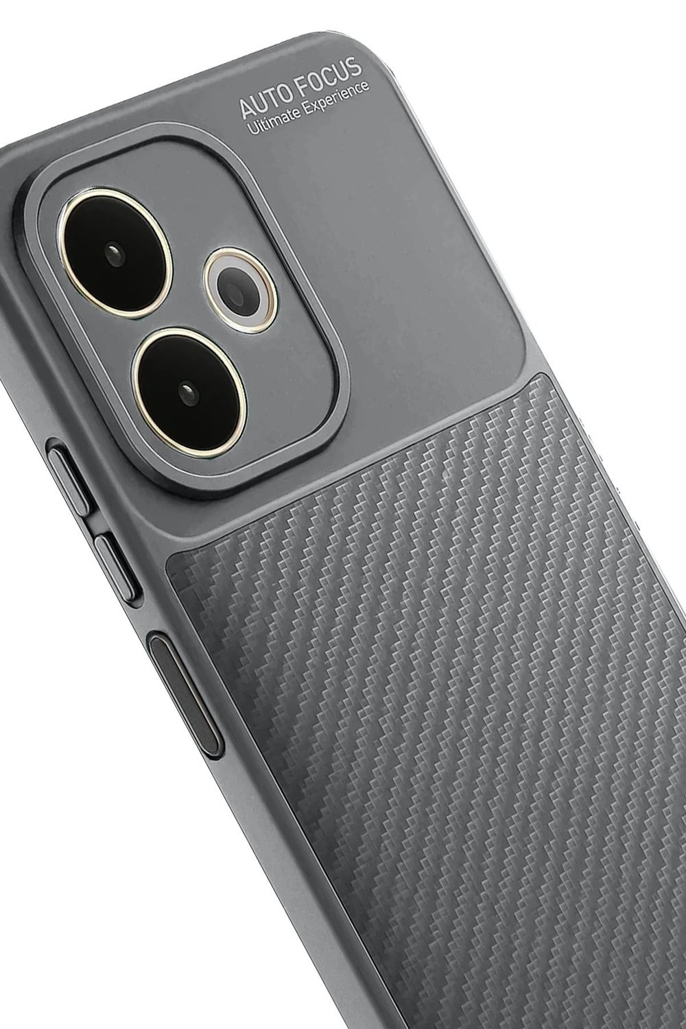 Mey İthalat®   A5 Pro 4G Kılıf Auto Focus Karbon Kapak - Gri