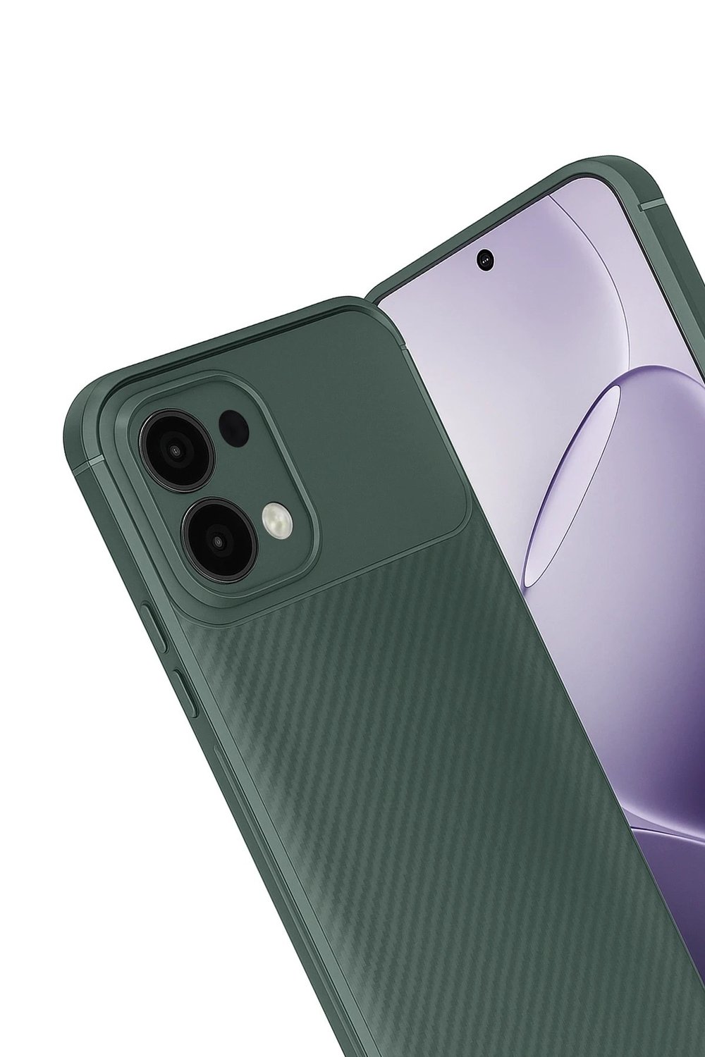 Mey İthalat®   A6 Pro 4G Auto Focus Karbon Kapak - Koyu Yeşil