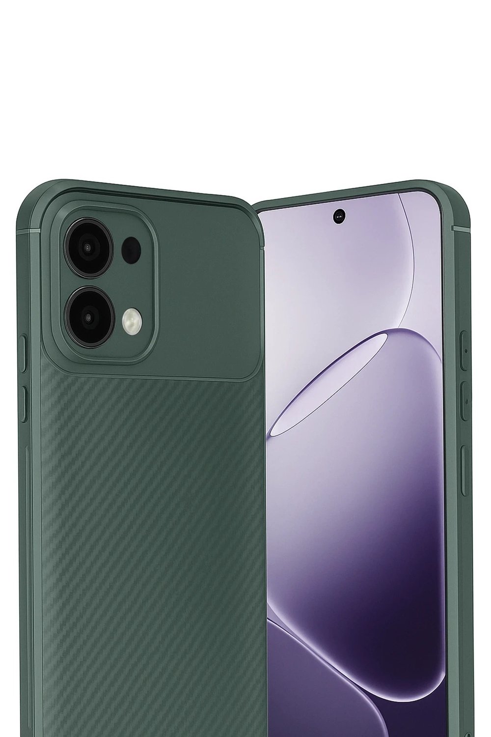 Mey İthalat®   A6 Pro 4G Auto Focus Karbon Kapak - Koyu Yeşil