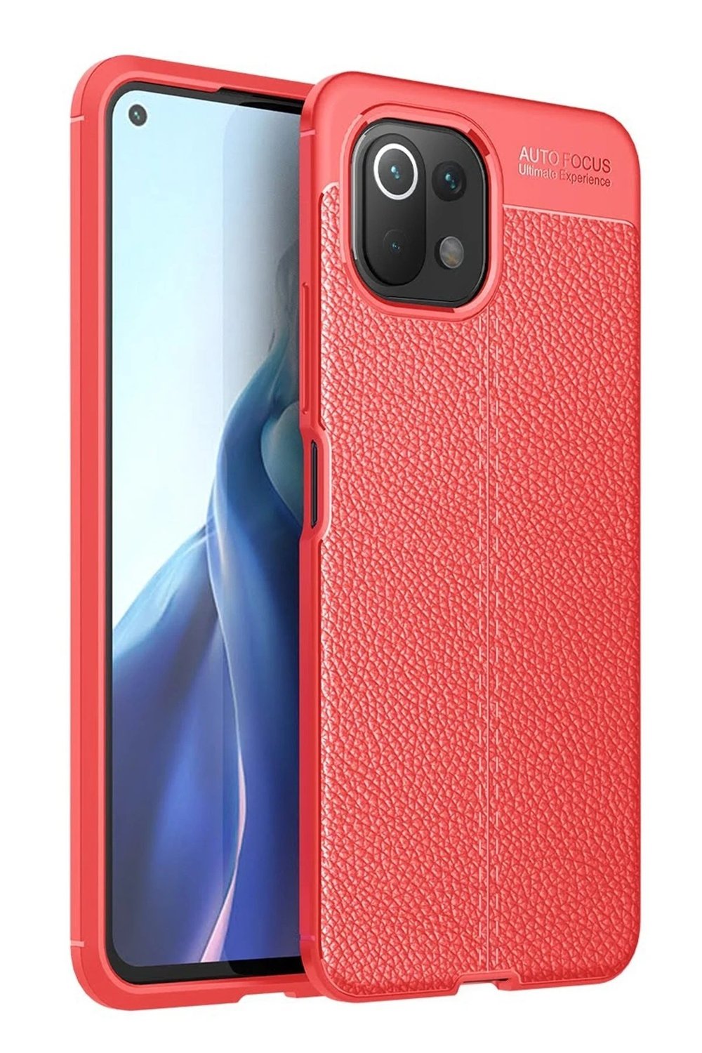 Mey İthalat®   Mİ 11 Lite Kılıf Auto Focus Kapak - Kırmızı
