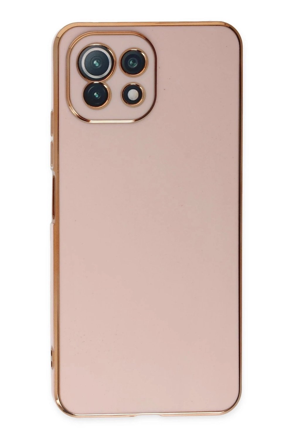 Mey İthalat®   Mİ 11 Lite Kılıf Volet Silikon - Pembe