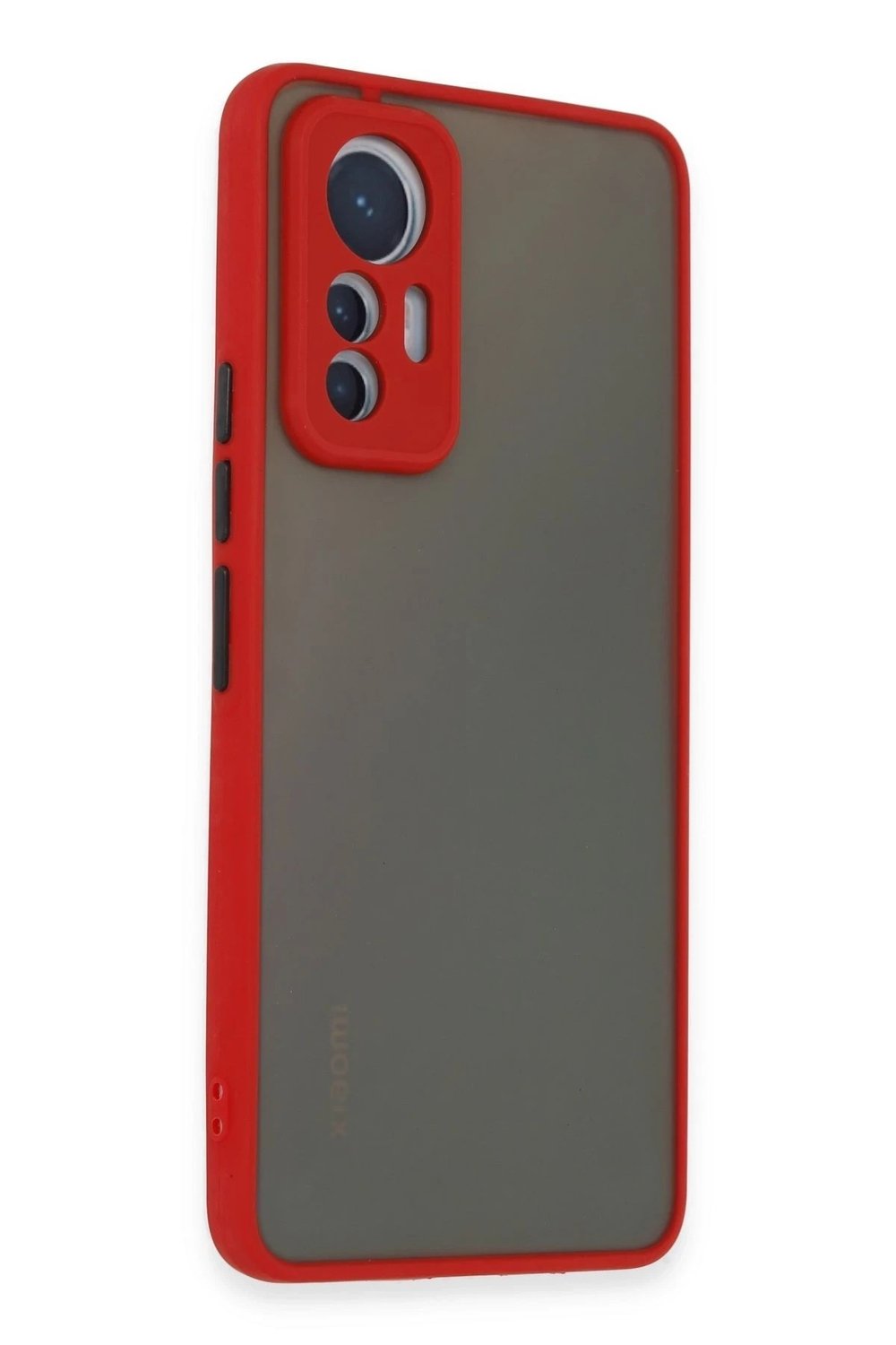 Mey İthalat®   Mi 12 Lite Kılıf Montreal Silikon Kapak - Kırmızı