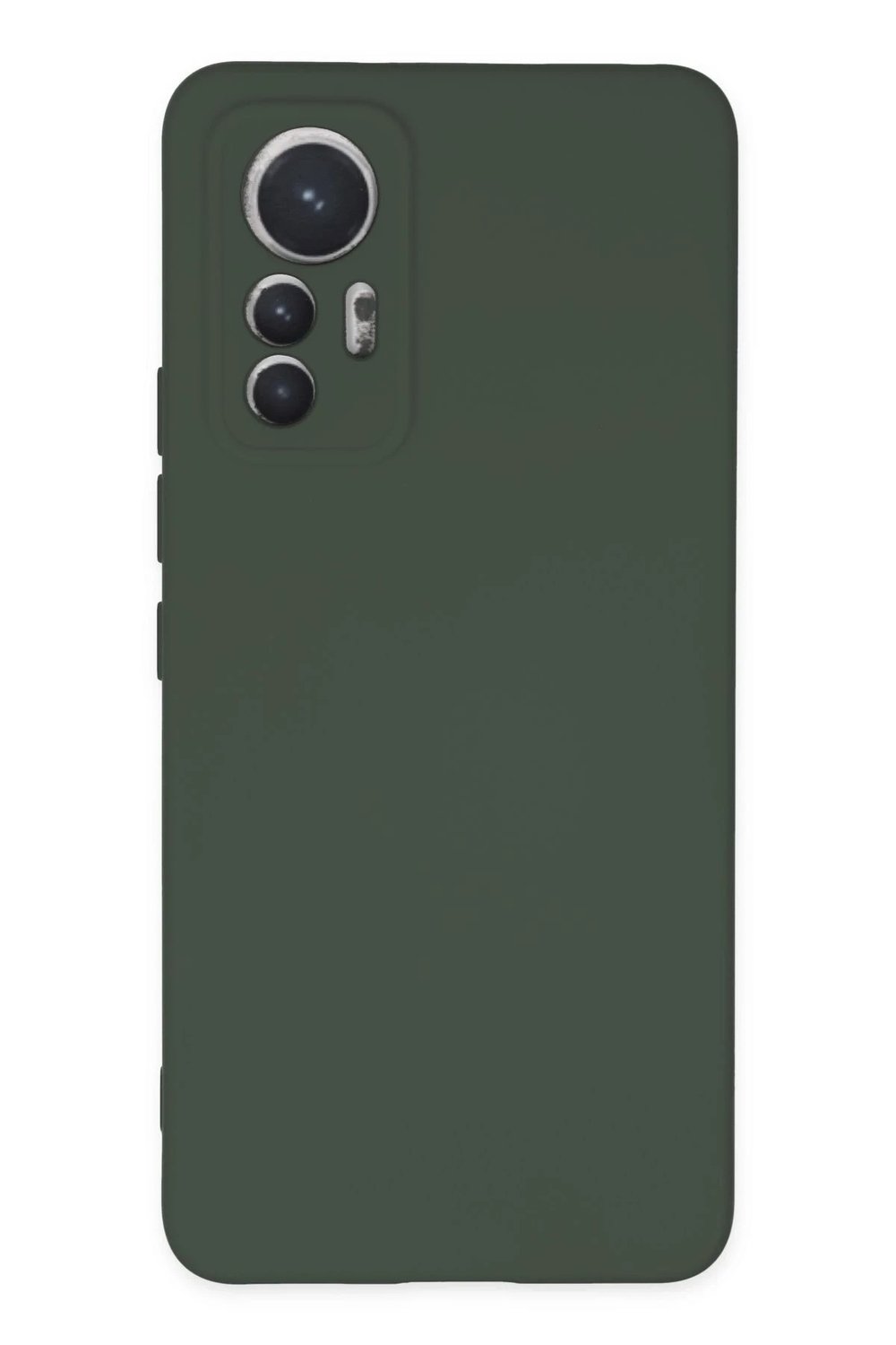Mey İthalat®   Mi 12 Lite Kılıf Nano içi Kadife Silikon - Koyu Yeşil
