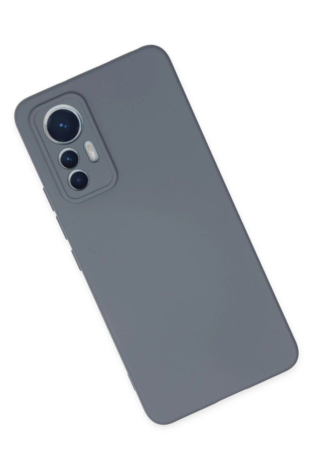 Mey İthalat®   Mi 12 Lite Kılıf Nano içi Kadife Silikon - Gri