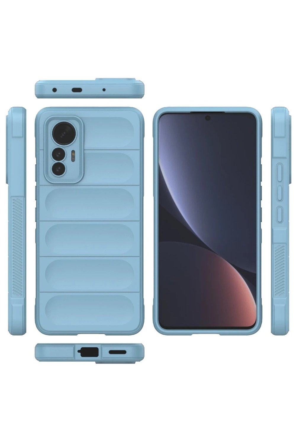 Mey İthalat®   Mi 12 Lite Kılıf Optimum Silikon - Sky Blue