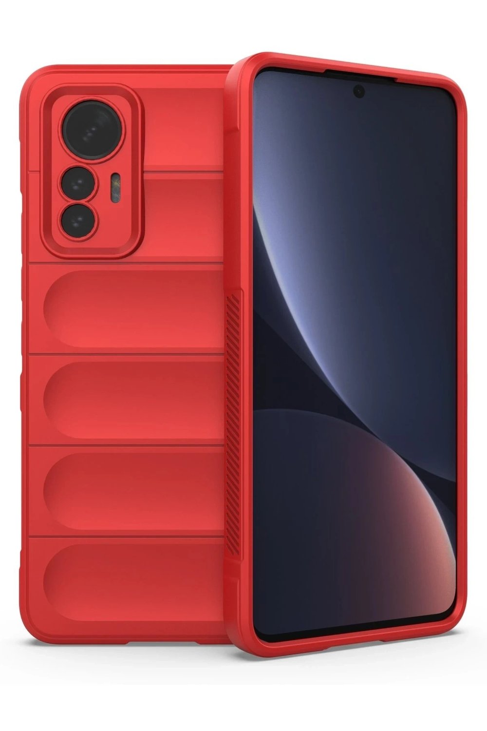 Mey İthalat®   Mi 12 Lite Kılıf Optimum Silikon - Kırmızı