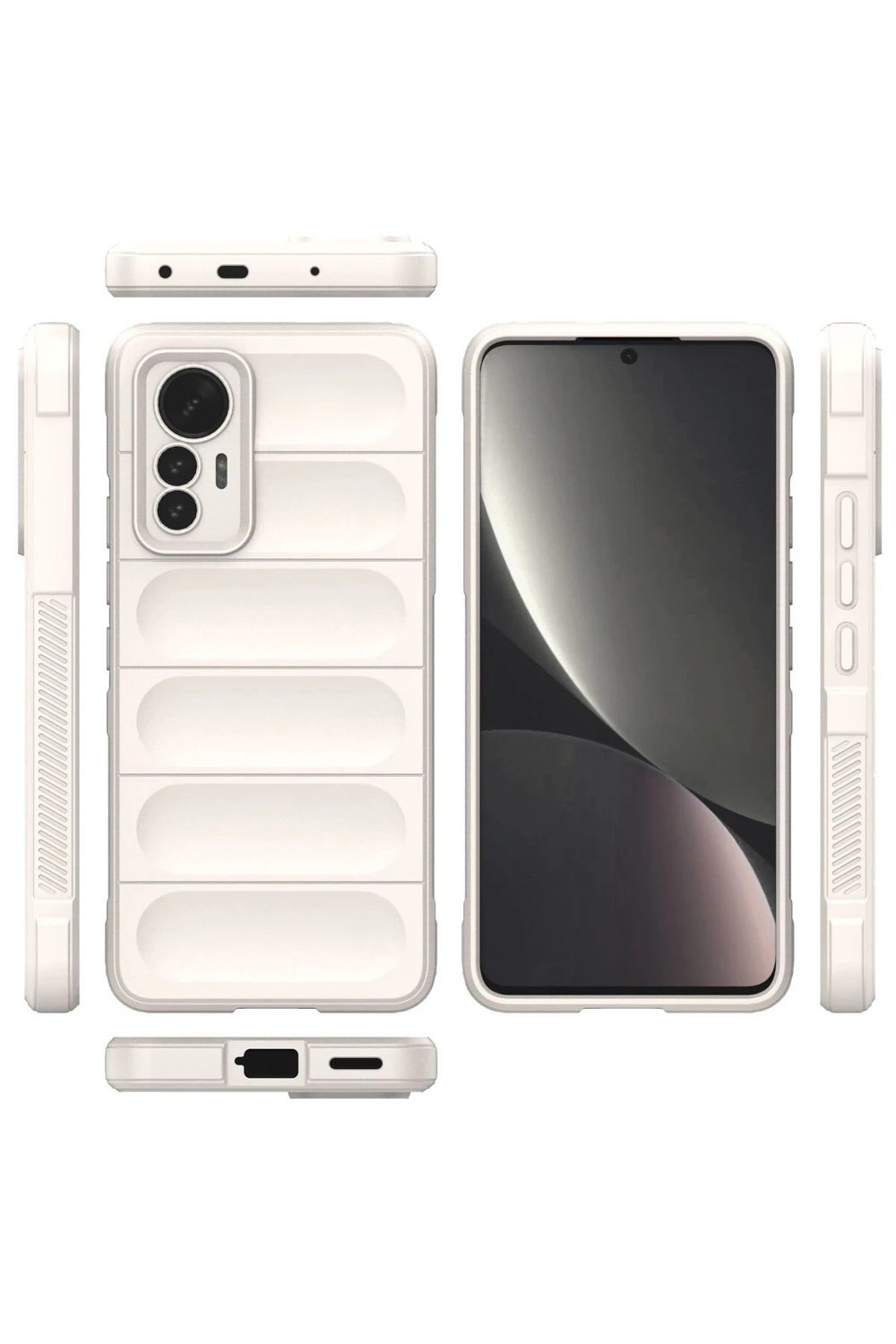 Mey İthalat®   Mi 12 Lite Kılıf Optimum Silikon - Krem