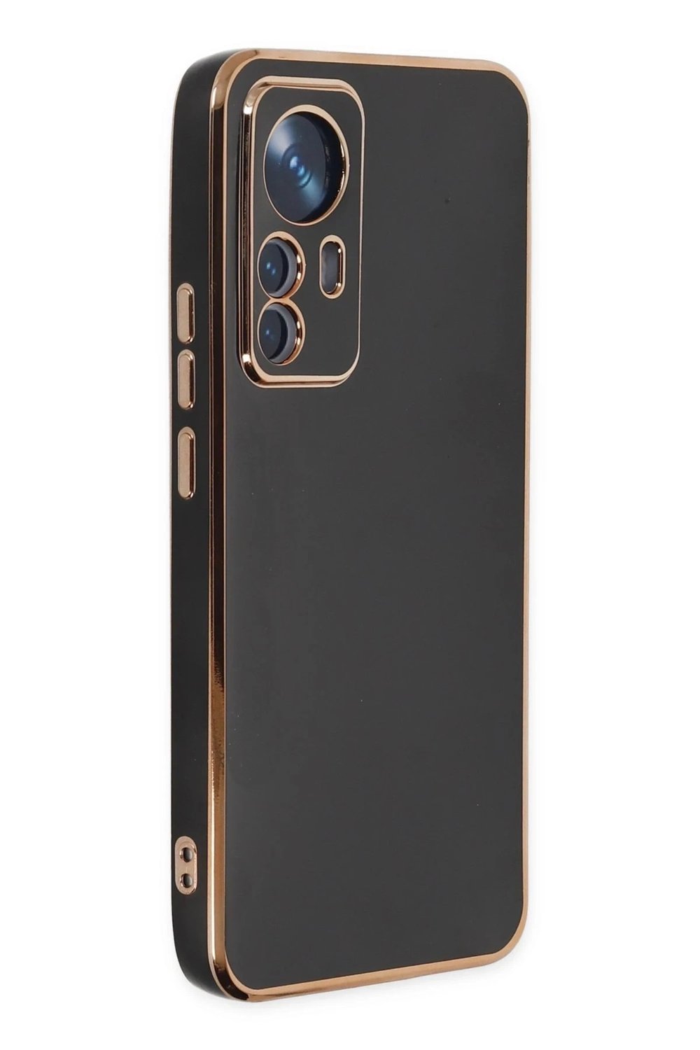 Mey İthalat®   Mi 12T Pro Kılıf Volet Silikon - Siyah