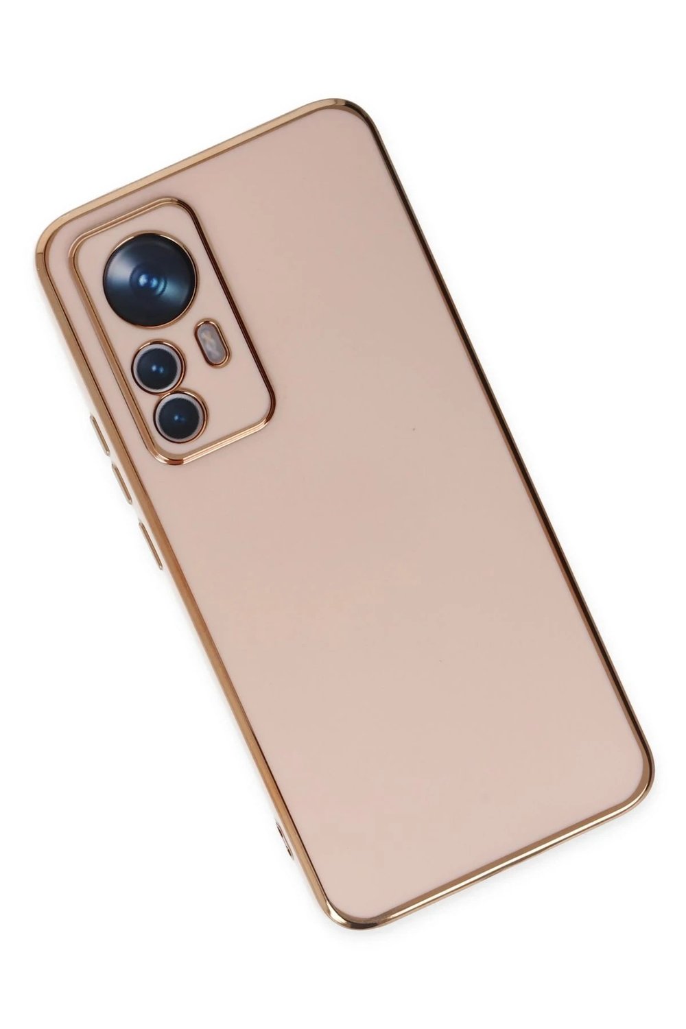 Mey İthalat®   Mi 12T Pro Kılıf Volet Silikon - Pembe