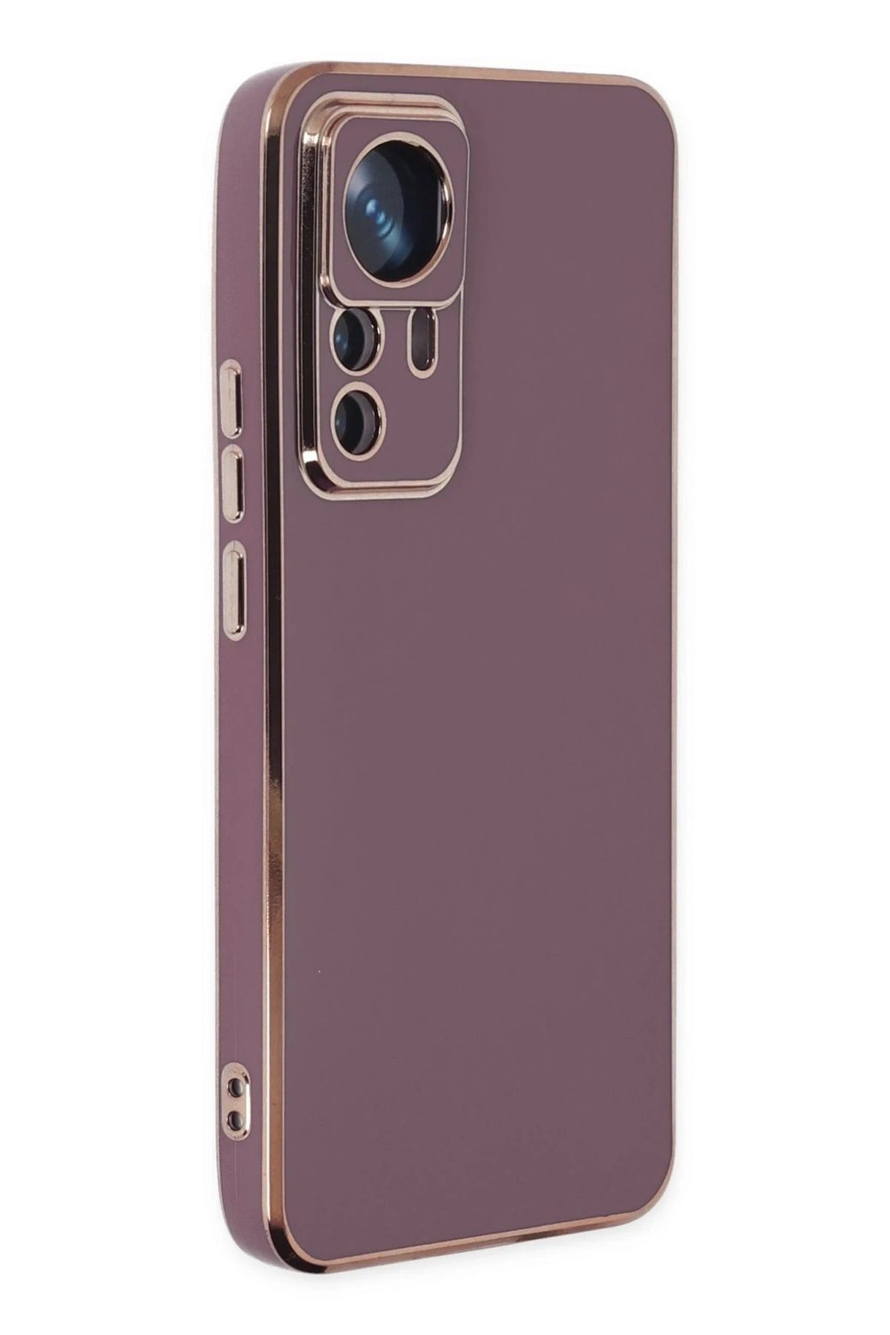 Mey İthalat®   Mi 12T Pro Kılıf Volet Silikon - Mor