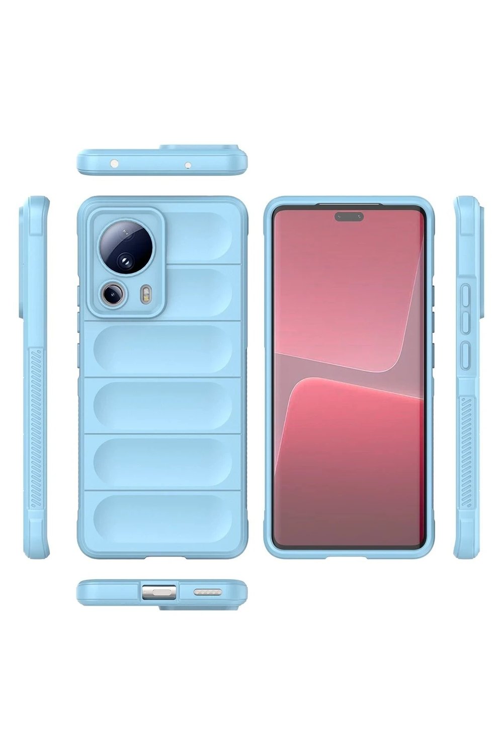 Mey İthalat®   Mi 13 Lite Kılıf Optimum Silikon - Sky Blue