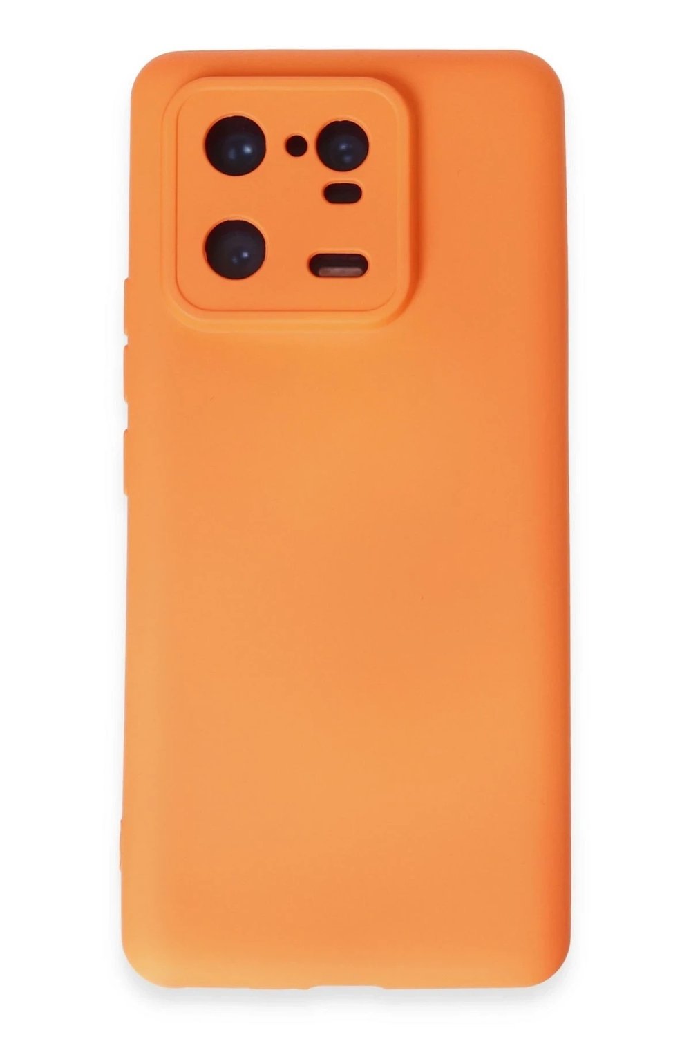 Mey İthalat®   Mi 13 Pro Kılıf Nano içi Kadife Silikon - Turuncu