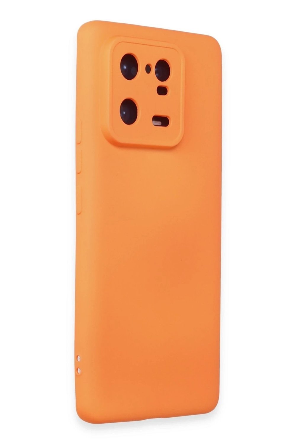 Mey İthalat®   Mi 13 Pro Kılıf Nano içi Kadife Silikon - Turuncu