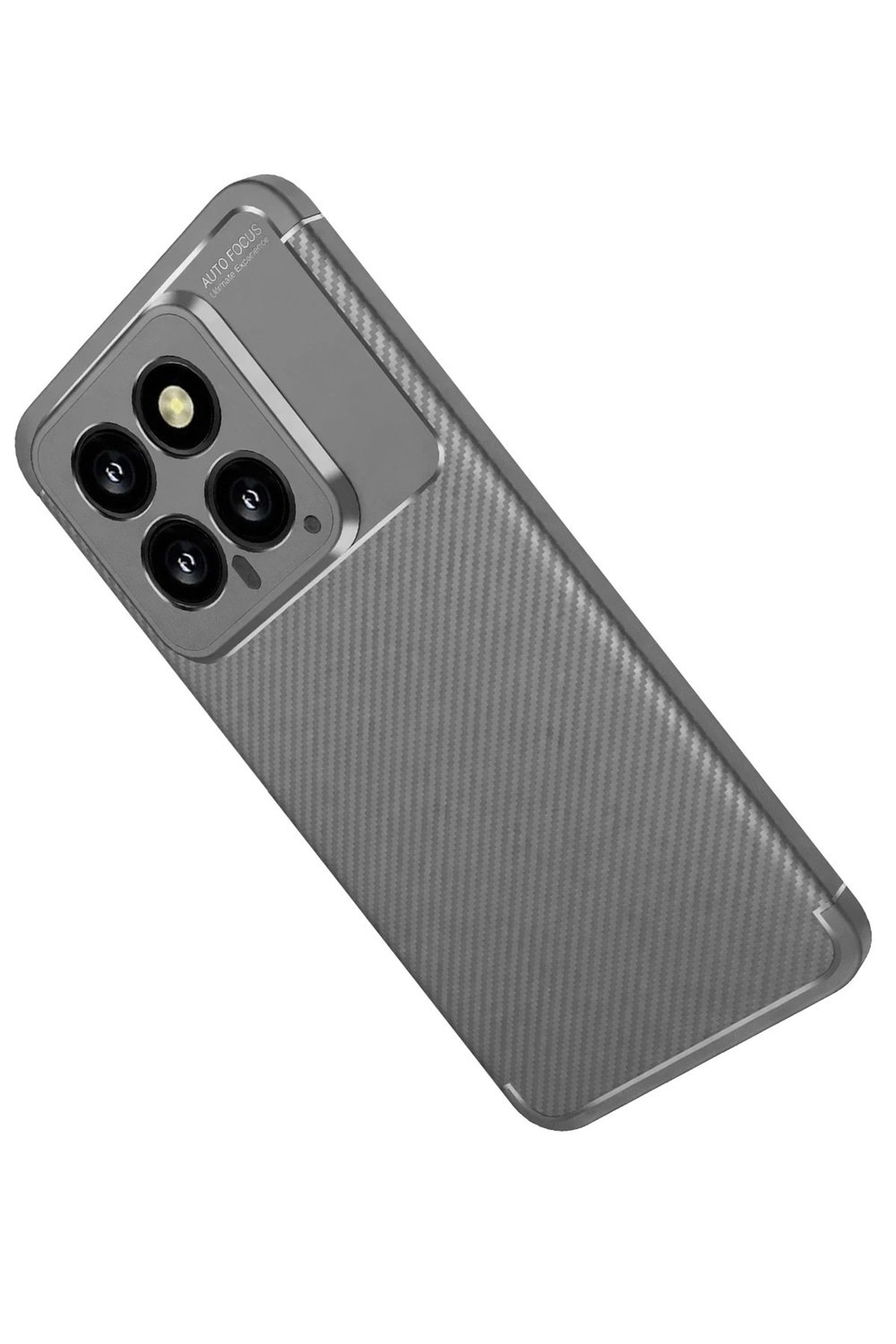 Mey İthalat®   Mi 14T Kılıf Auto Focus Karbon Kapak - Gri